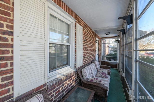 view of sunroom / solarium