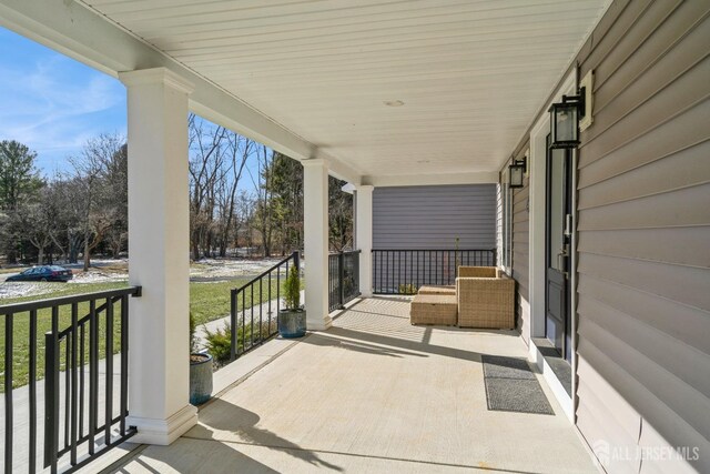 view of patio with covered porch