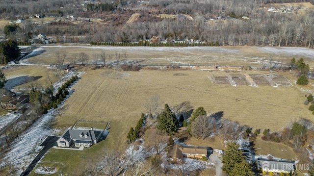 drone / aerial view featuring a rural view