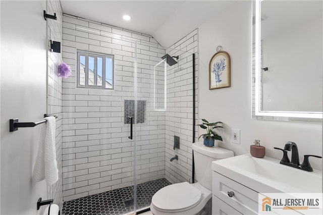 119 Brown Ave, Iselin, NJ 08830 - full bathroom featuring a shower stall and vanity