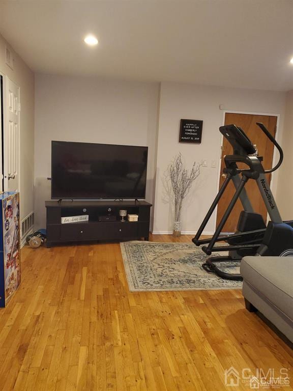 18 Judson St Unit 3A, Edison, NJ 08837 - living room with hardwood / wood-style floors and recessed lighting