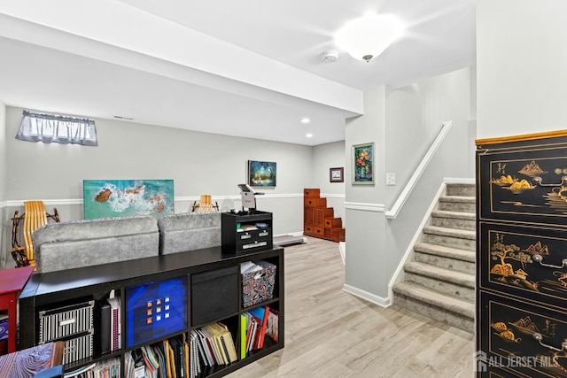 675 Bound Brook Rd Unit C0019, Dunellen, NJ 08812 - recreation room featuring wood finished floors and baseboards