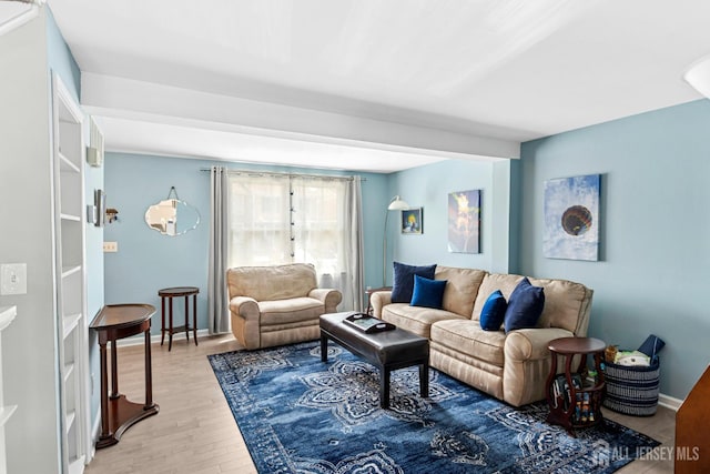 675 Bound Brook Rd Unit C0019, Dunellen, NJ 08812 - living room with light wood-style flooring and baseboards