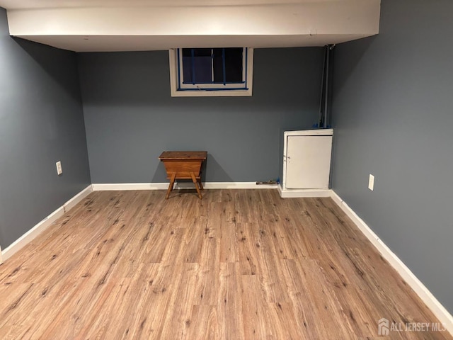 220 S Washington Ave, Dunellen, NJ 08812 - finished below grade area with wood finished floors and baseboards