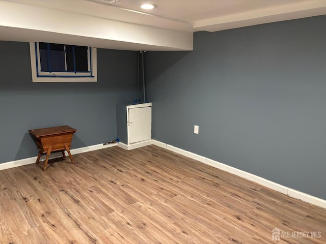 220 S Washington Ave, Dunellen, NJ 08812 - finished basement with wood finished floors and recessed lighting