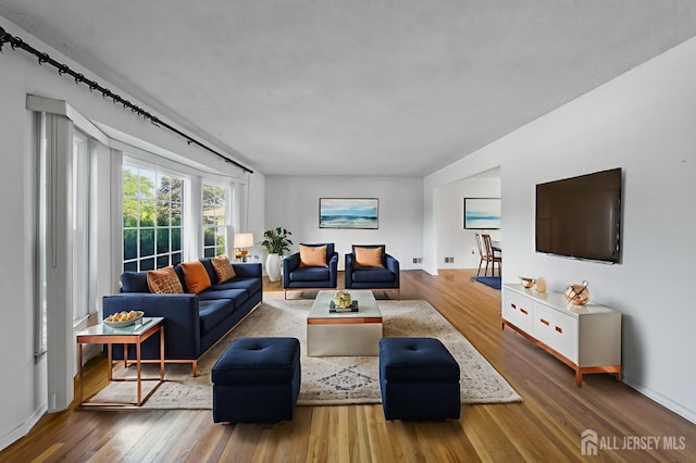 85 Hidden Lake Dr, North Brunswick, NJ 08902 - living area with wood finished floors