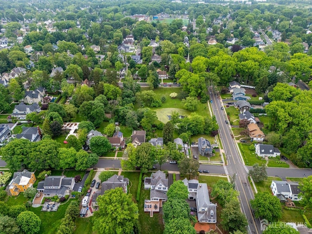 aerial view of residential area