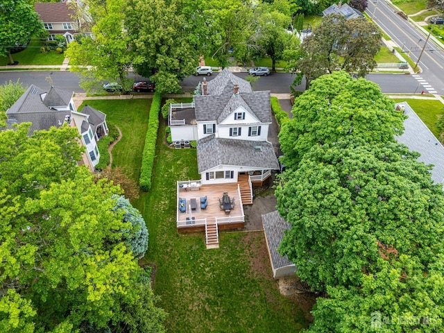 aerial view of property and surrounding area