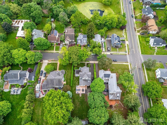 76 Spring St, Metuchen, NJ 08840 - aerial view of property and surrounding area featuring nearby suburban area
