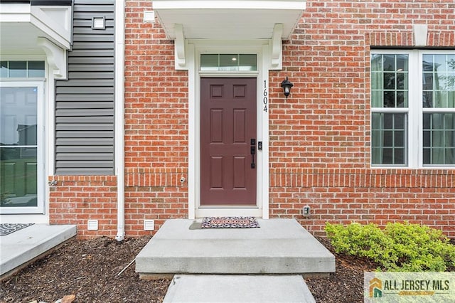 1604 English Ln, Sayreville, NJ 08859 - doorway to property featuring brick siding