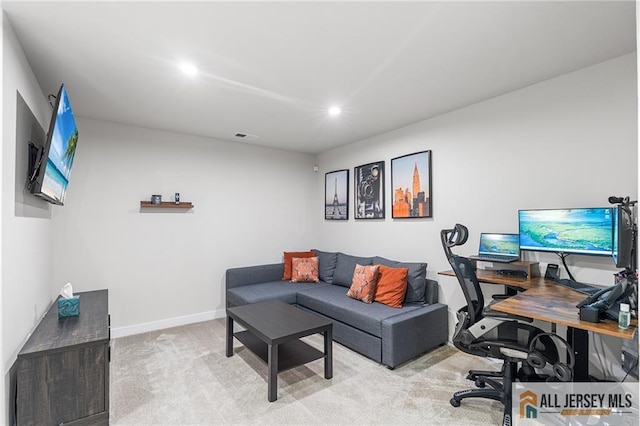 1604 English Ln, Sayreville, NJ 08859 - office with recessed lighting and light carpet