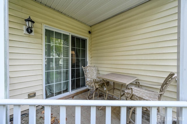 view of balcony