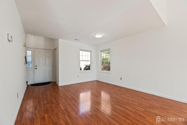 interior space featuring dark hardwood / wood-style floors