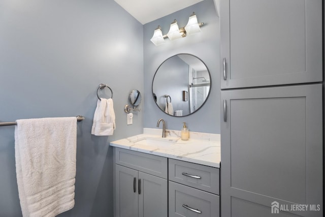 bathroom featuring vanity