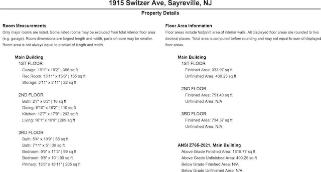 1915 Switzer Ave, Parlin, NJ 08859 - view of miscellaneous listing collateral