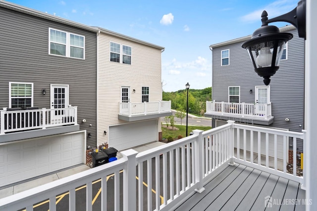 1915 Switzer Ave, Parlin, NJ 08859 - wooden terrace with a garage