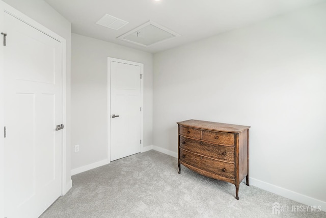 1915 Switzer Ave, Parlin, NJ 08859 - carpeted bedroom with attic access and baseboards