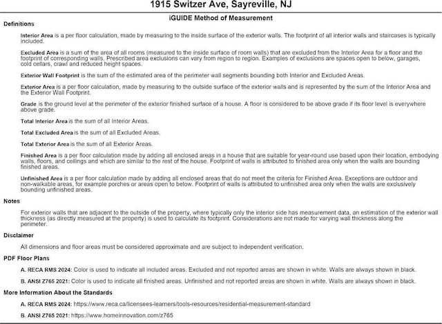 1915 Switzer Ave, Parlin, NJ 08859 - view of a document