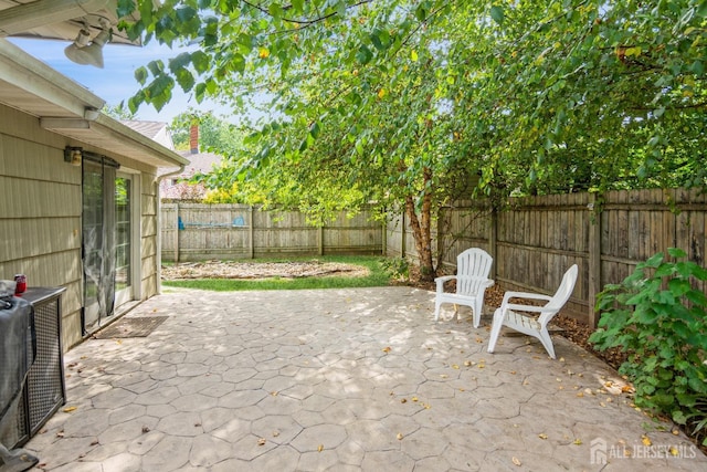 view of patio / terrace with central AC