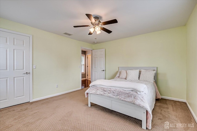 9 Sedgwick St, Jamesburg, NJ 08831 - carpeted bedroom with baseboards and a ceiling fan