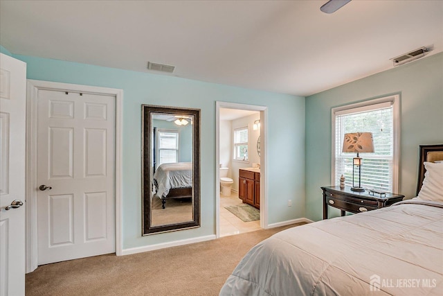 9 Sedgwick St, Jamesburg, NJ 08831 - bedroom with light carpet and ensuite bath