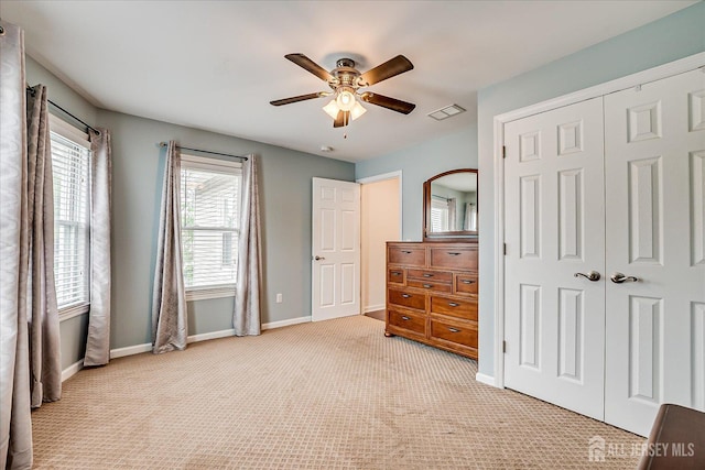 9 Sedgwick St, Jamesburg, NJ 08831 - bedroom with light carpet, a closet, and ceiling fan
