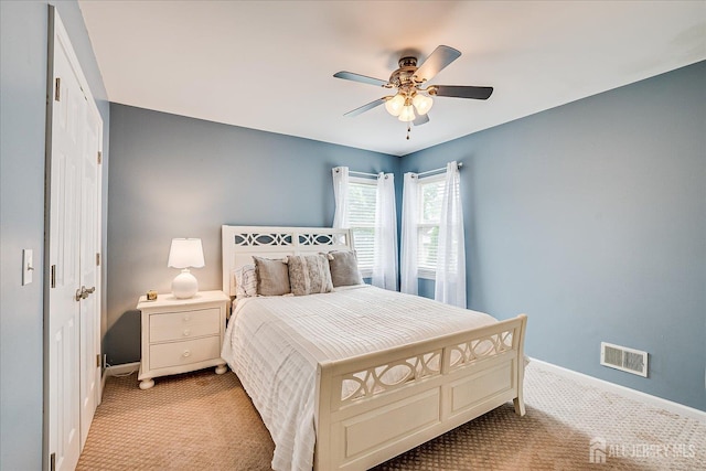 9 Sedgwick St, Jamesburg, NJ 08831 - bedroom with light carpet and ceiling fan