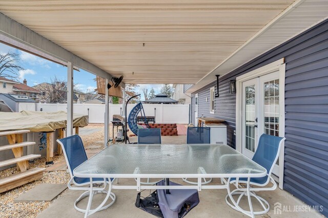 view of patio / terrace with french doors