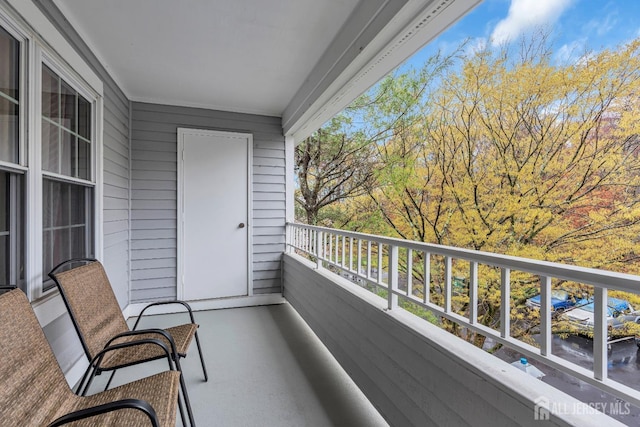 view of balcony