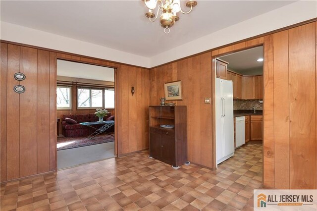 hallway with sink