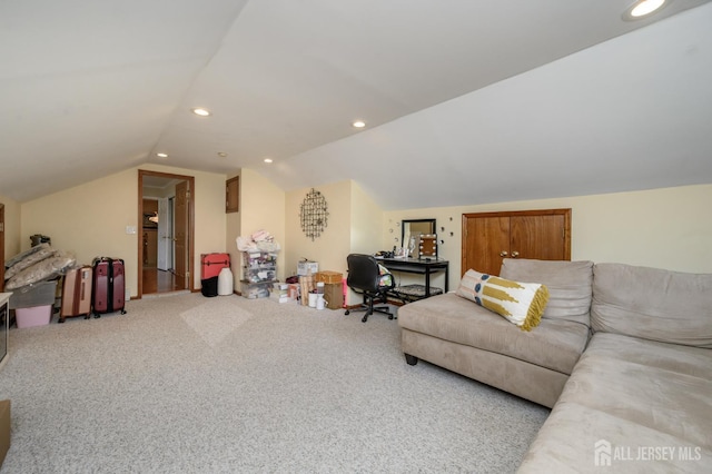 1 Wilfred Rd, Manalapan, NJ 07726 - carpeted office with vaulted ceiling and recessed lighting