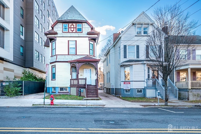 view of victorian home