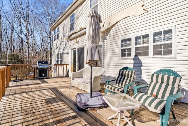 379 Sapphire Dr, Jackson, NJ 08527 - wooden deck with a grill