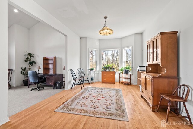 379 Sapphire Dr, Jackson, NJ 08527 - office area with baseboards and light wood-style floors