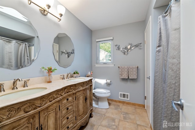 17 Theodore Dr, East Brunswick, NJ 08816 - bathroom with double vanity and curtained shower