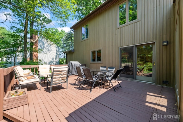 17 Theodore Dr, East Brunswick, NJ 08816 - deck featuring outdoor dining area and grilling area