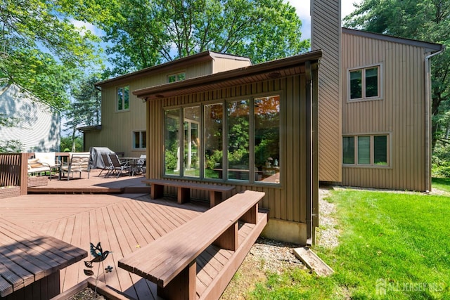 17 Theodore Dr, East Brunswick, NJ 08816 - wooden deck featuring a yard