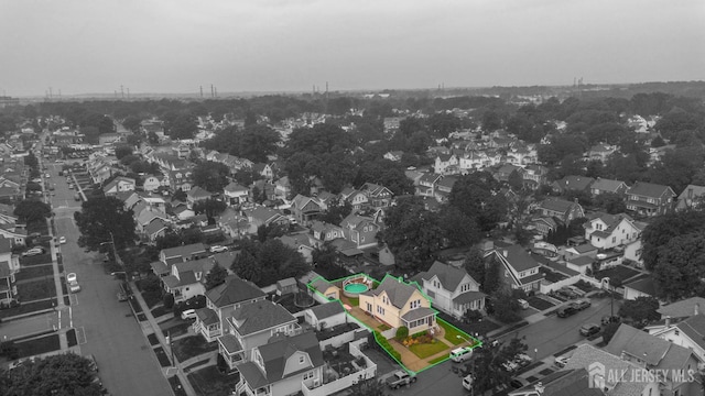 545 Myrtle Ave, Woodbridge Proper, NJ 07095 - aerial perspective of suburban area with property boundaries highlighted