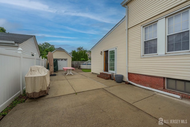 545 Myrtle Ave, Woodbridge Proper, NJ 07095 - view of patio with an outbuilding and entry steps