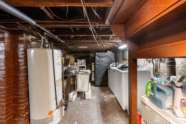 545 Myrtle Ave, Woodbridge Proper, NJ 07095 - unfinished basement with water heater and washer and dryer
