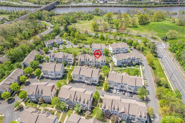 1202 Ella Ln, Highland Park, NJ 08904 - bird's eye view of a large body of water