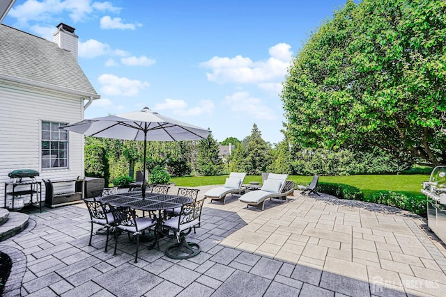 5 Bridle Ct, Monroe, NJ 08831 - view of patio / terrace featuring outdoor dining area and area for grilling