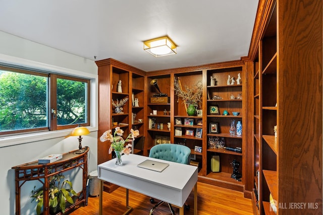 5 Meade Ct, Piscataway, NJ 08854 - office area featuring light wood finished floors