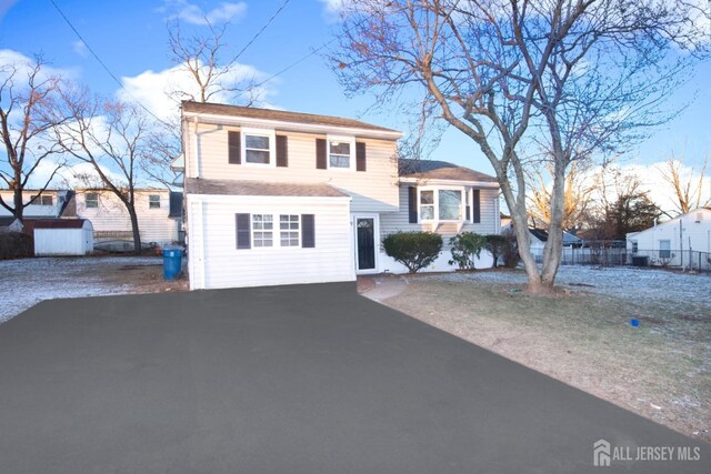 view of front of house featuring a garage