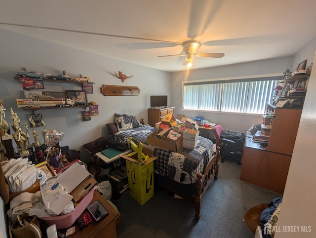 28 Tanglewood Ln, East Brunswick, NJ 08816 - carpeted bedroom with a ceiling fan