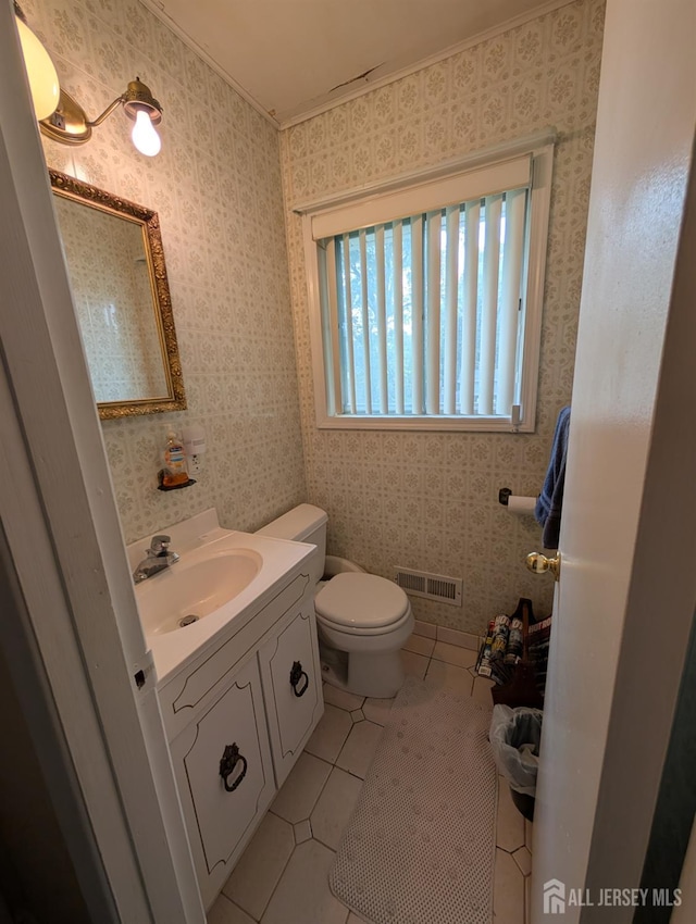 28 Tanglewood Ln, East Brunswick, NJ 08816 - bathroom with tile patterned flooring, vanity, and toilet