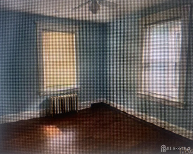 spare room featuring ceiling fan