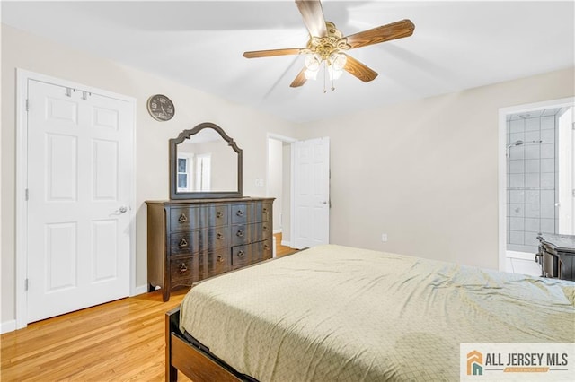 21 Wilk Rd, Edison, NJ 08837 - bedroom with light wood-type flooring and ceiling fan
