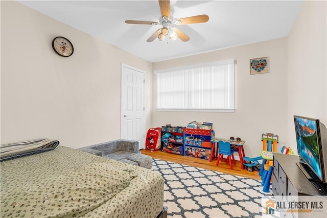 21 Wilk Rd, Edison, NJ 08837 - bedroom with wood finished floors and ceiling fan