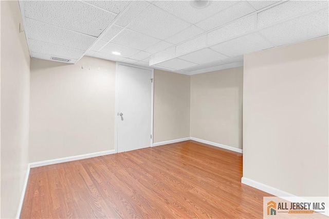 21 Wilk Rd, Edison, NJ 08837 - finished basement with wood finished floors and a drop ceiling